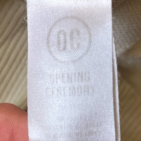 OPENING CEREMONY Cream Diamond Pattern Flare Sleeve Sweater   Women's Size Small - Picture 5 of 11